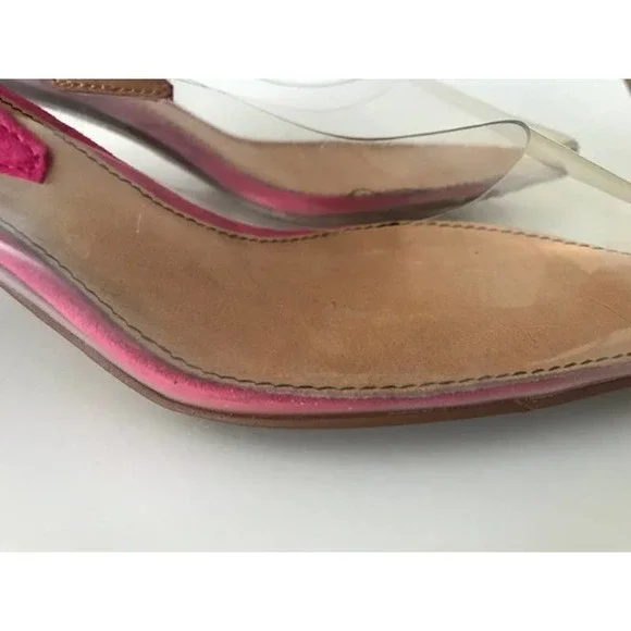 Matiko Zuma Vinyl Slingback Pumps in Pink - Picture 10 of 10